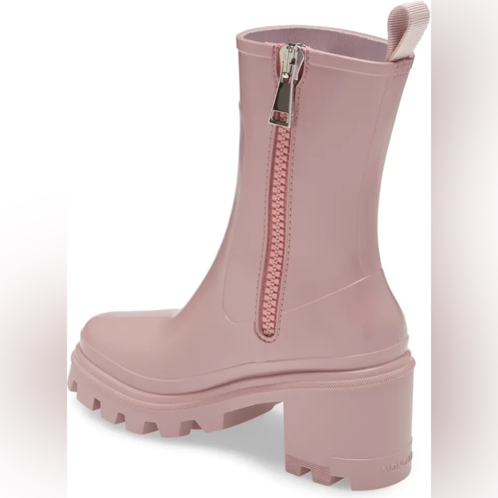MONCLER  - DARK PINK - NEW IN BOX - NEVER WORN - RETAIL $495 - RAIN BOOTS - Picture 2 of 5